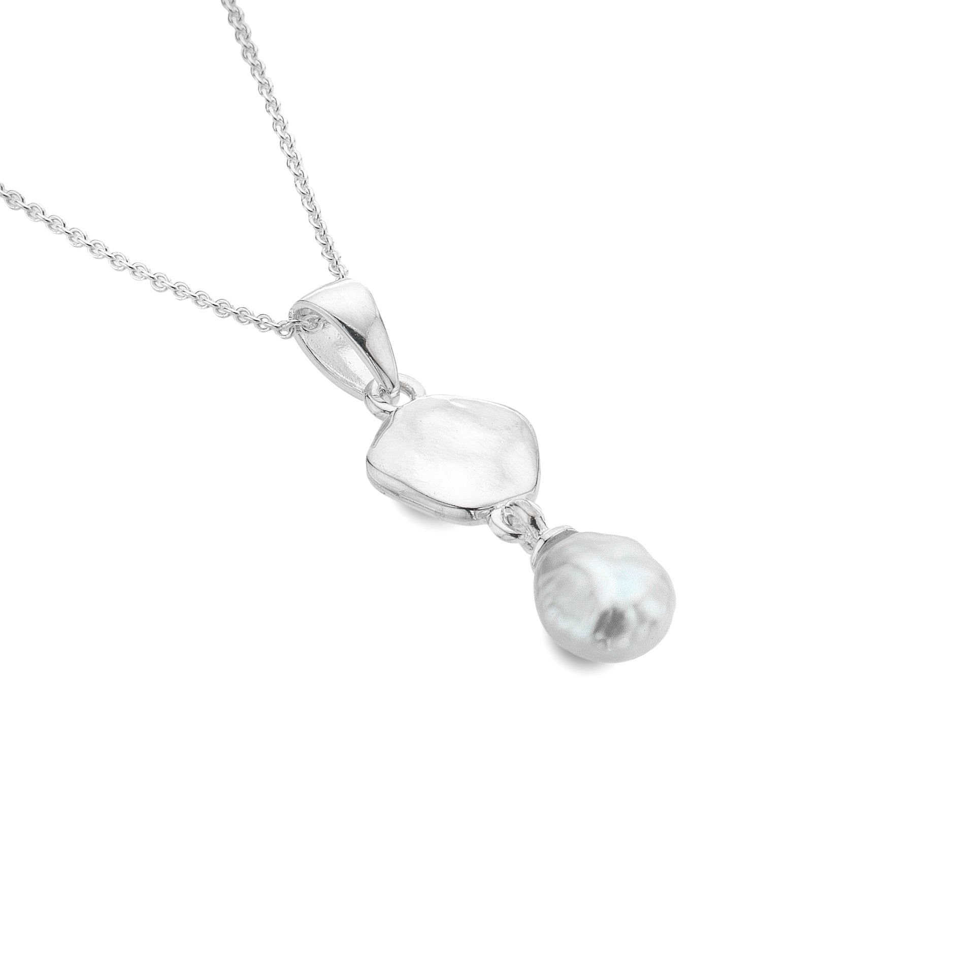 Pebble Pearl Pendant